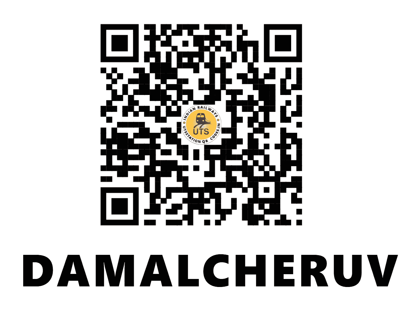 UTS QR Code for DAMALCHERUVU - DCU (SC - ANDHRA PRADESH)